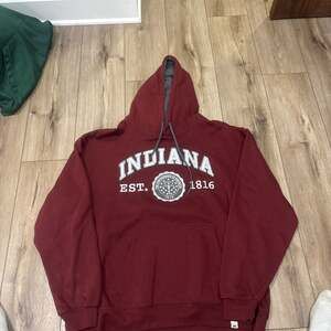 American Crown Indiana Men's Maroon Fleece Hoodie Sweatshirt
